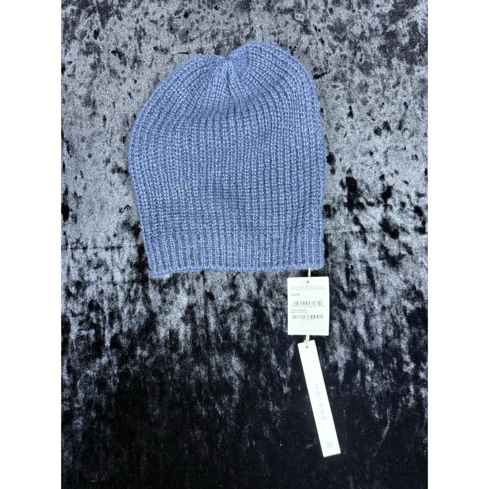 Caslon Beanie Womens One Size Blue Knit BNWT